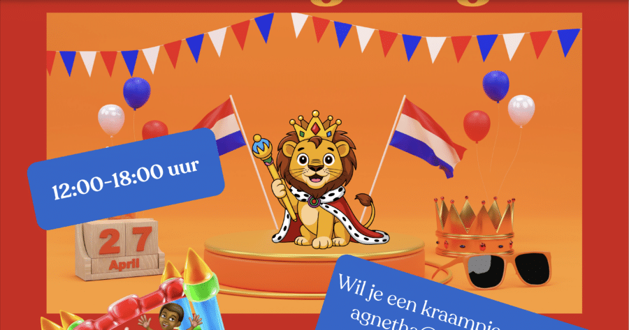 Koningsdag bij Buurt Fabriek Delft